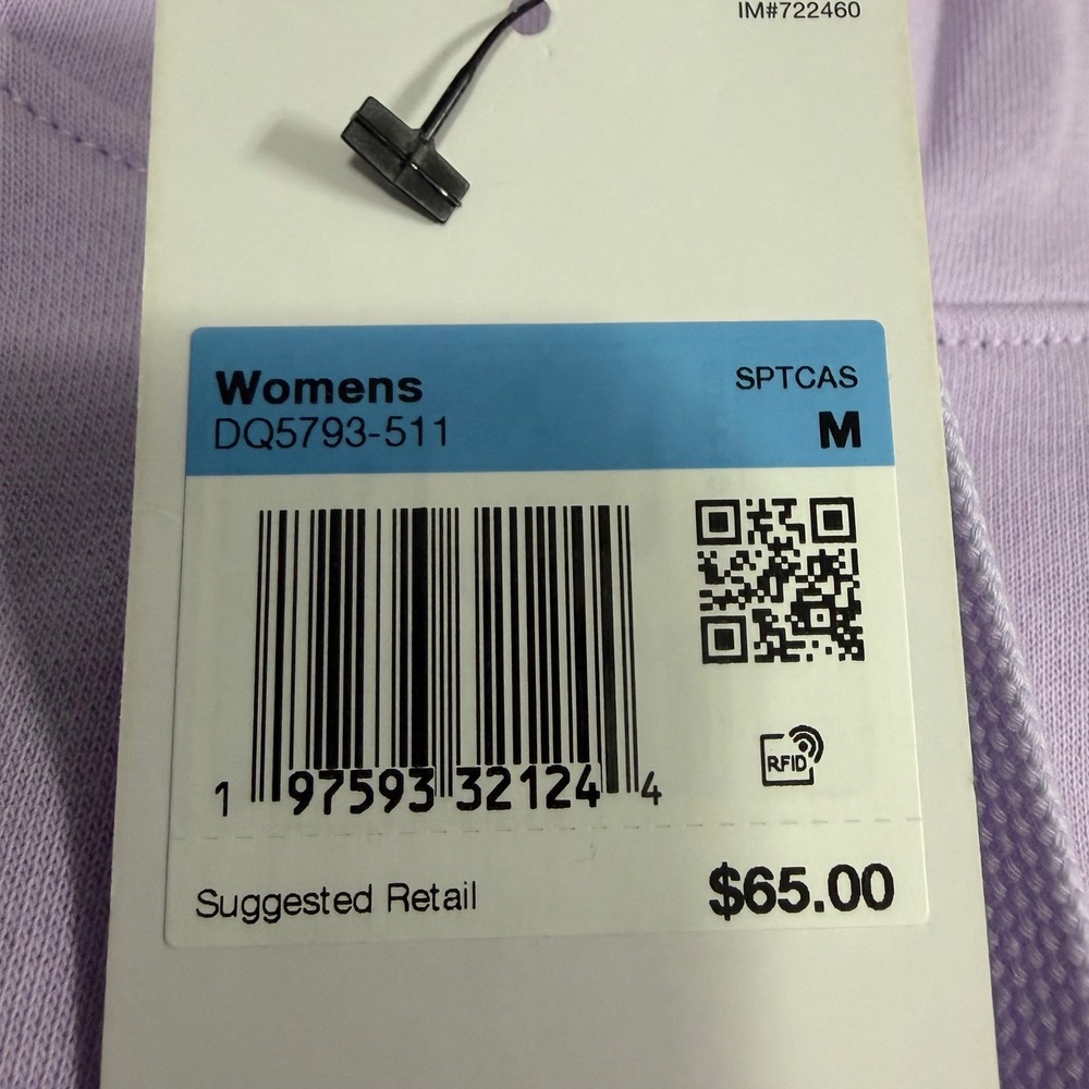 Nike Hoodie Womens Medium Purple Sportswear Club Fleece Pullover *FLAW* - Picture 3 of 9